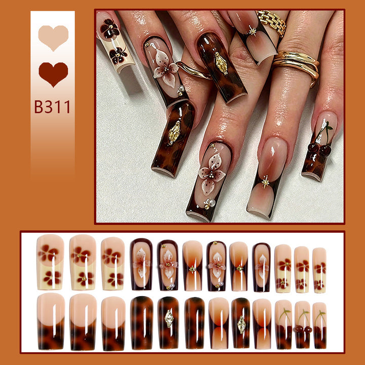 DIY Art Nail Set with Floral Designs Bowlift