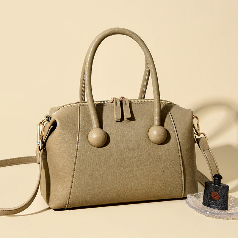 Stylish Textured Handheld Satchel Bowlift