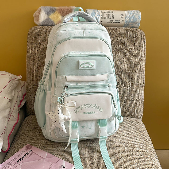 Trendy Star Print Backpack