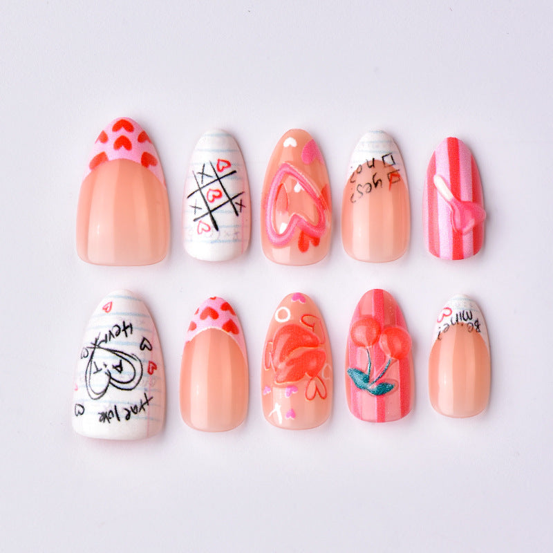 Creative Heart Nail Design Set Bowlift