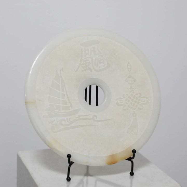 Elegant Marble Decorative Disc