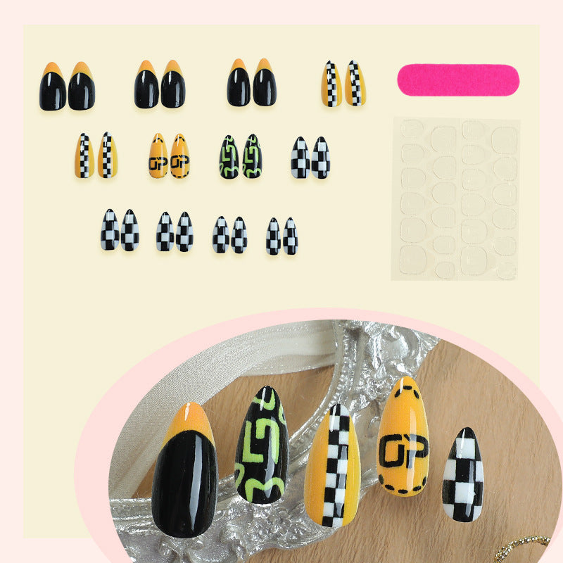 Racing Inspired Press-On Nail Set Bowlift
