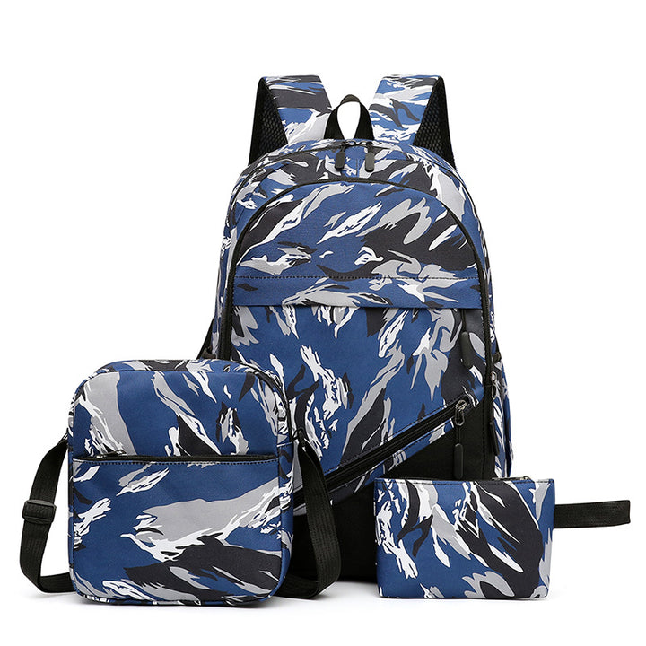 Fashionable backpack set with multiple compartments Bowlift