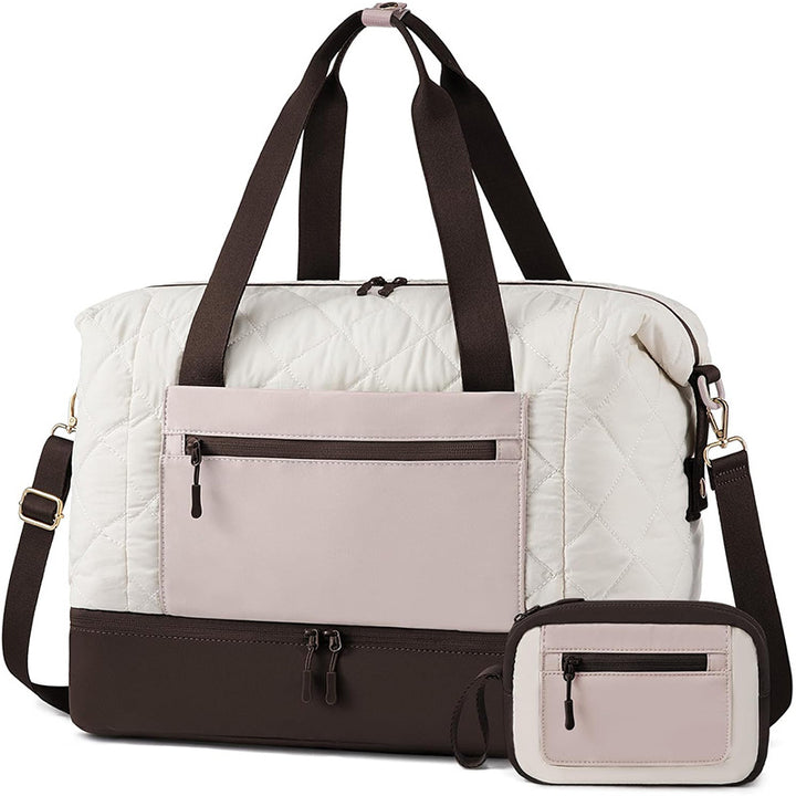 Practical Travel Bag with Removable Cosmetic Pouch Bowlift