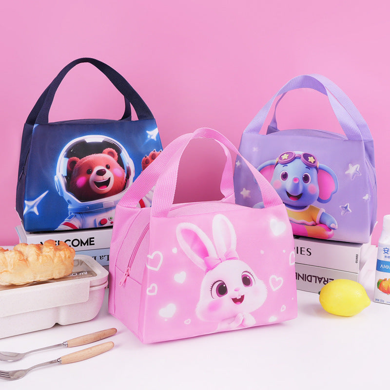 Cartoon-Themed Insulated Lunch Bag Bowlift