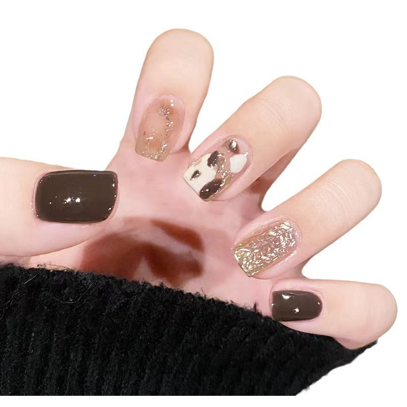 Artistic acrylic nails with modern animal design Bowlift