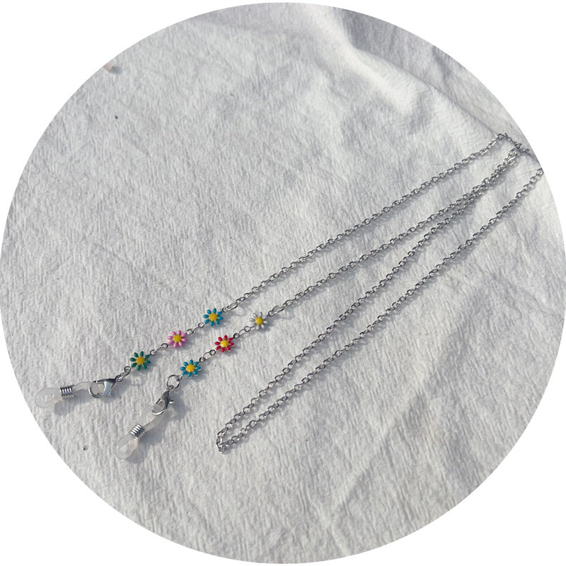 Floral-Accented Eyewear Chain Bowlift