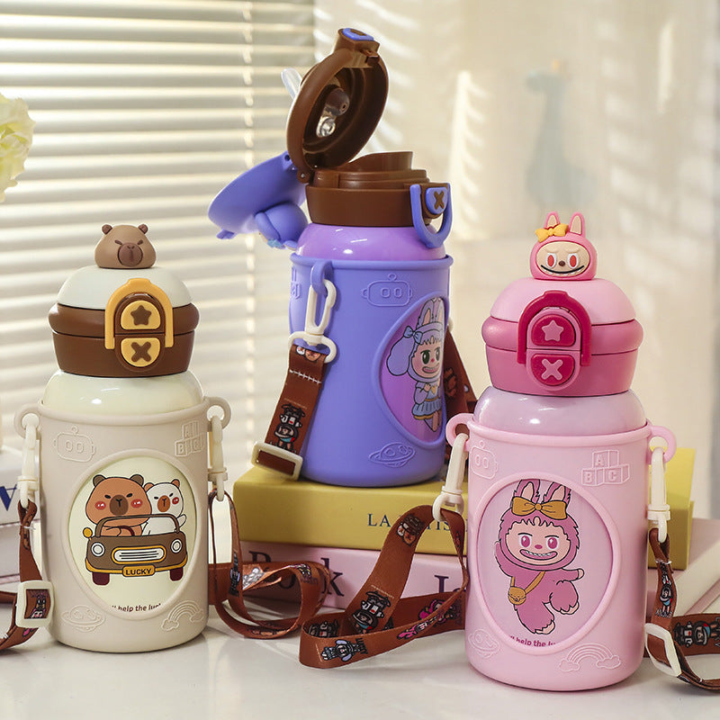 Ladies Motivating Water Bottle with Carrying System from Bowlift