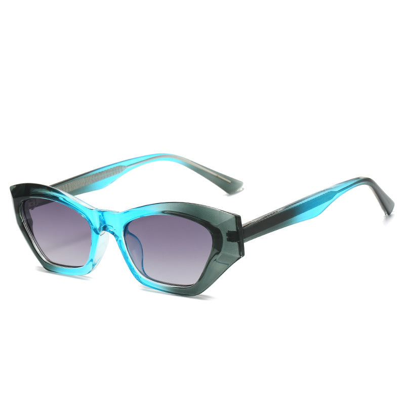 Ladies Cat-Eye Sunglasses with Modern Transparent Accents Bowlift