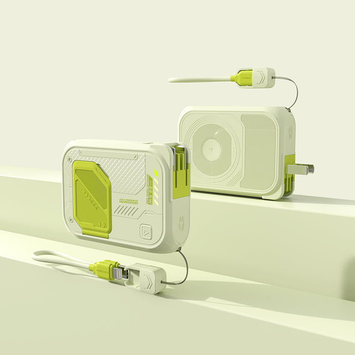 Multifunctional charger with integrated cable Bowlift