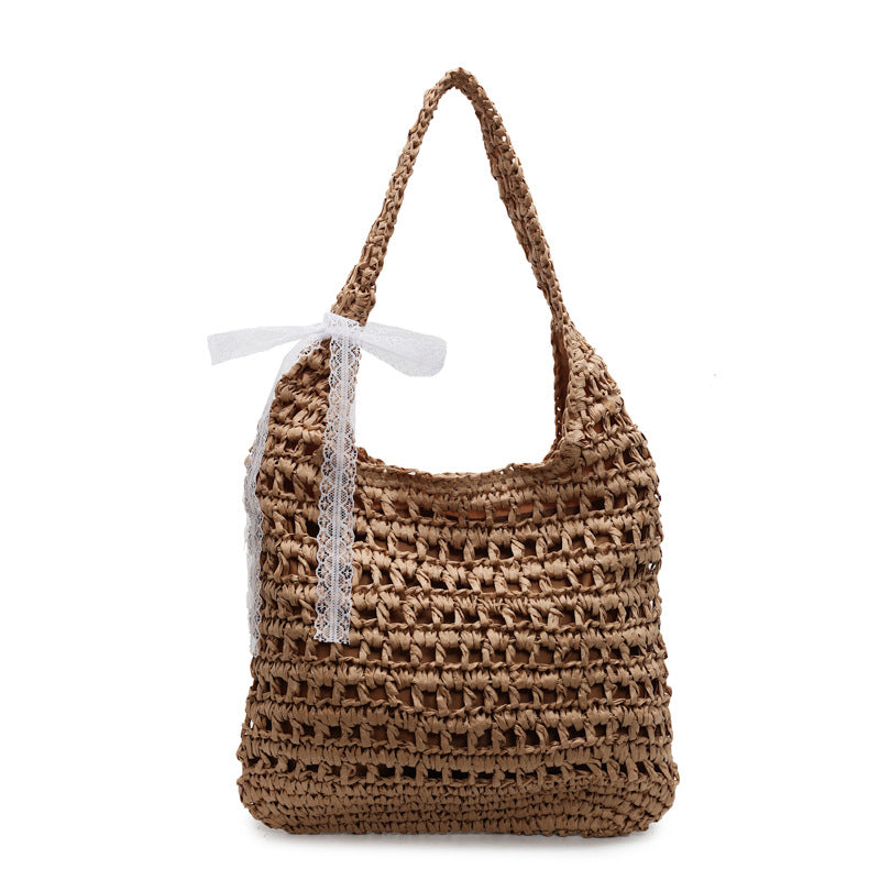 Handmade beach bag with lace Bowlift