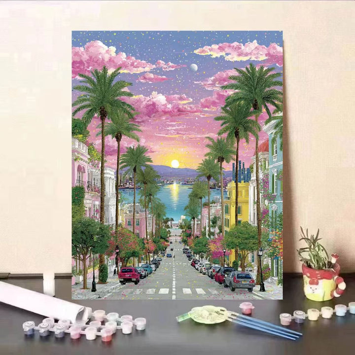 DIY Scenic Coastal Painting Kit Bowlift