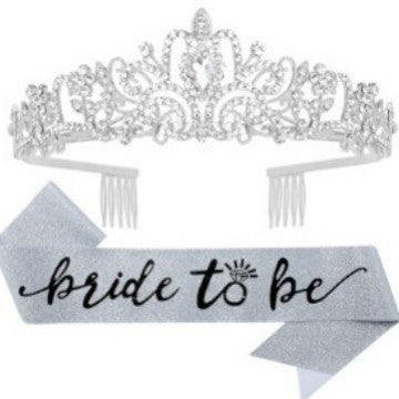 Ladies Crystal Embellished Bridal Tiara Bowlift