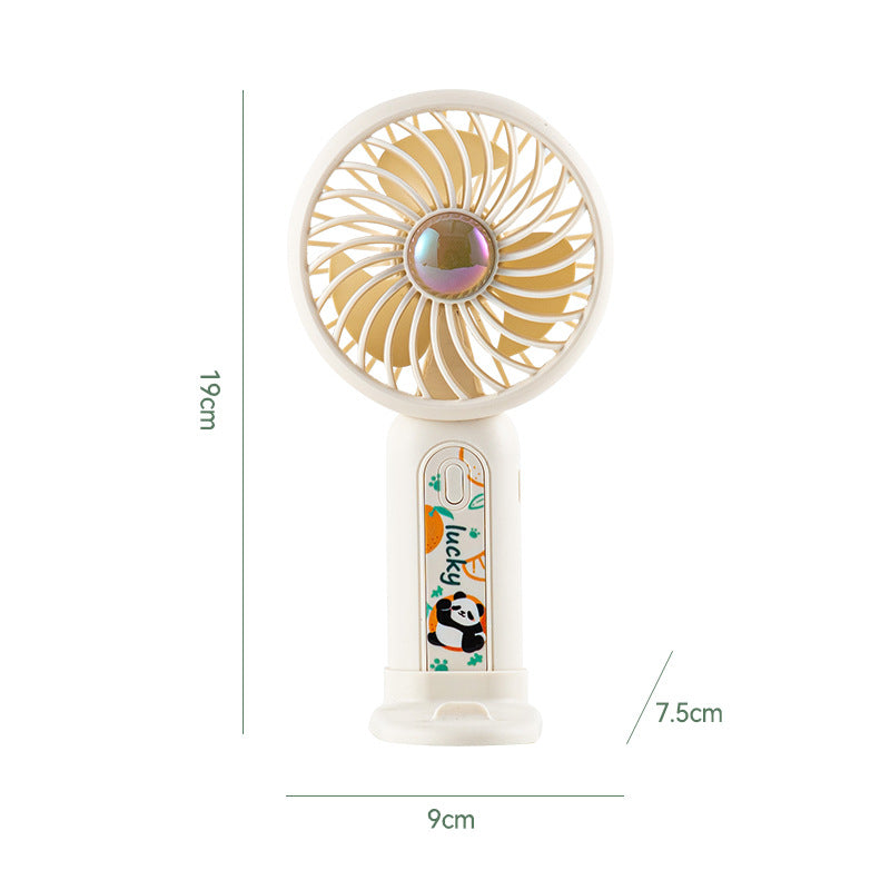 Women's Portable Mini Fan with Cute Panda Design Bowlift