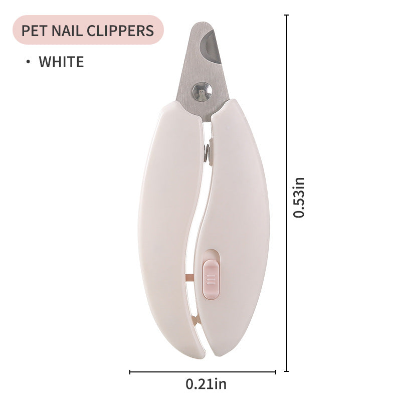 Ergonomic pet nail clippers with safety stop Bowlift