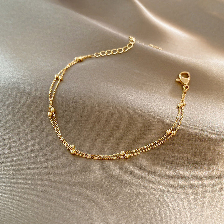 Delicate Layered Chain Anklet Bowlift