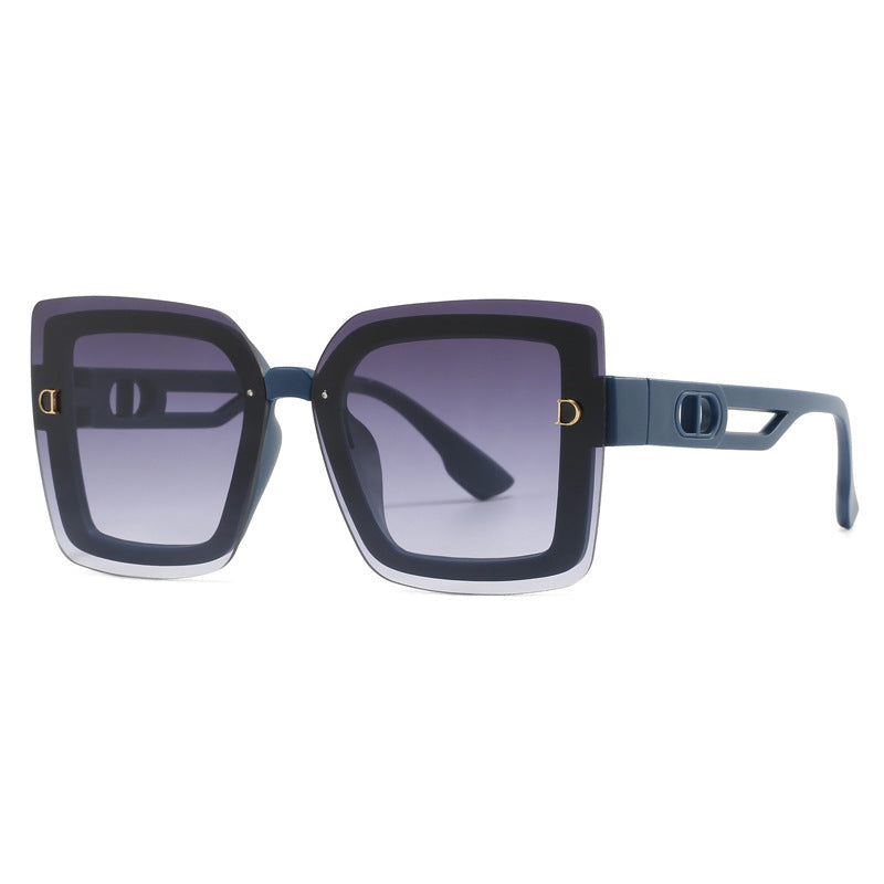 Ladies fashionable oversized sunglasses in geometric design Bowlift