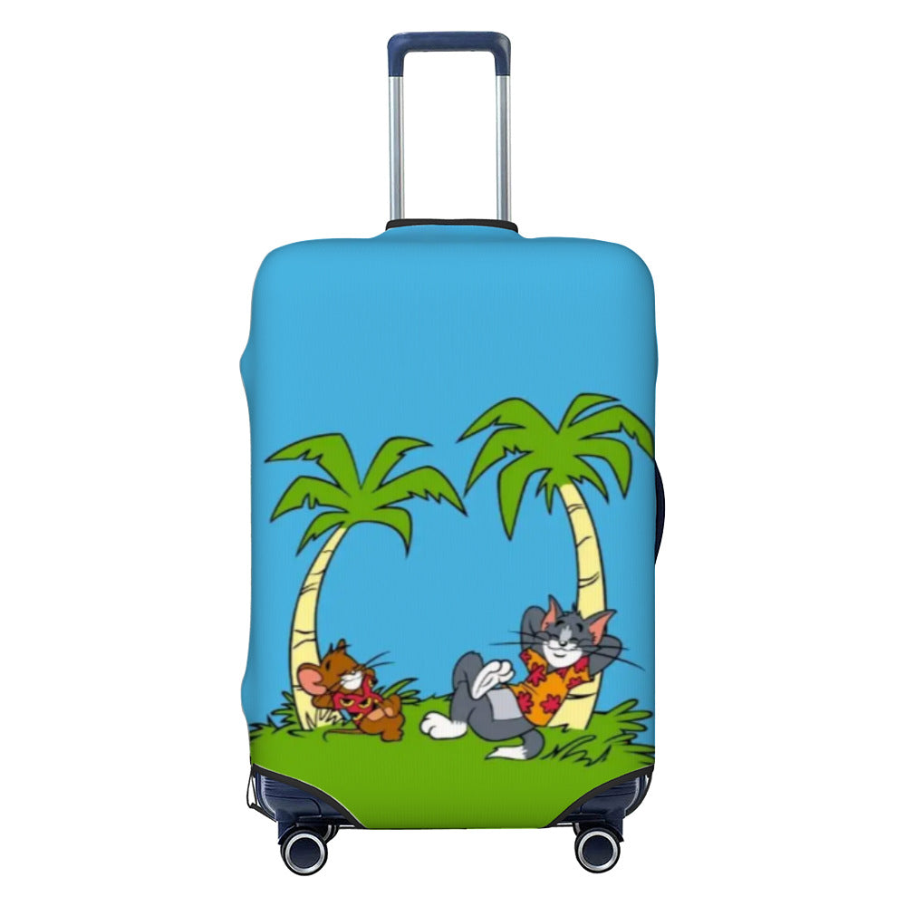 Ladies nan elastic suitcase cover with motif print, water-repellent and tear-resistant, with handle and telescopic opening Bowlift