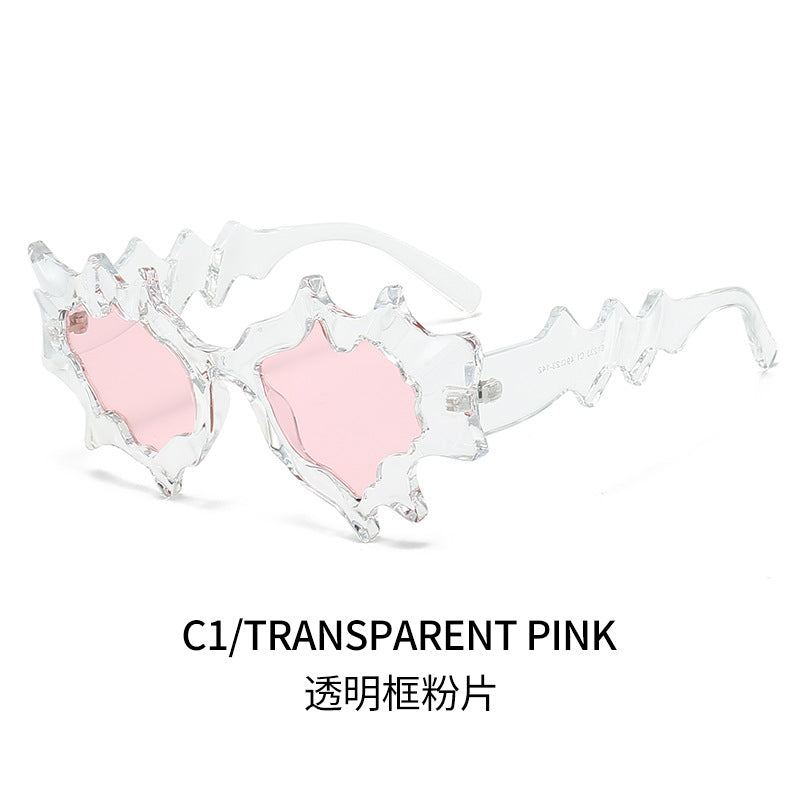 Ladies' Fashion Sunglasses in Extravagant Wave Design Bowlift