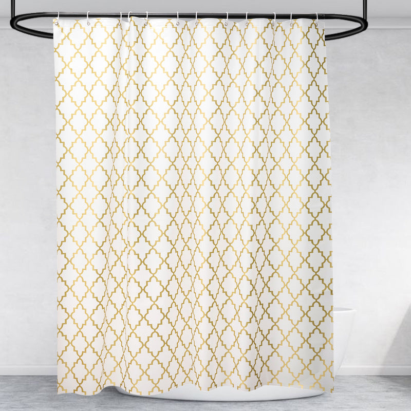 Chic Geometric Pattern Shower Curtain Bowlift