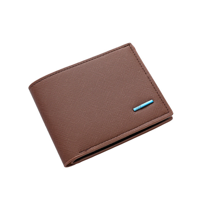 Textured Bi-Fold Leather Wallet Bowlift