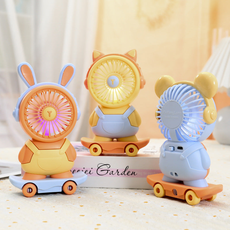 Ladies Portable Mini Fan in Creative Roller Design Bowlift