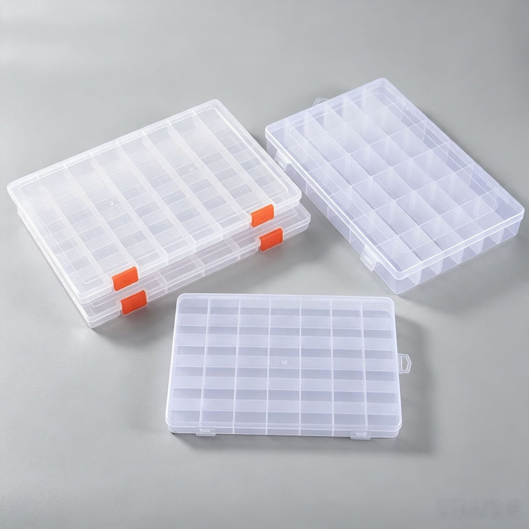 Transparent Multi-Compartment Craft Storage Organizer Bowlift