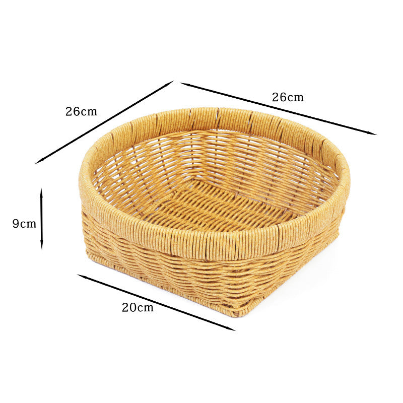 Home Organization Decorative Wicker Basket Bowlift