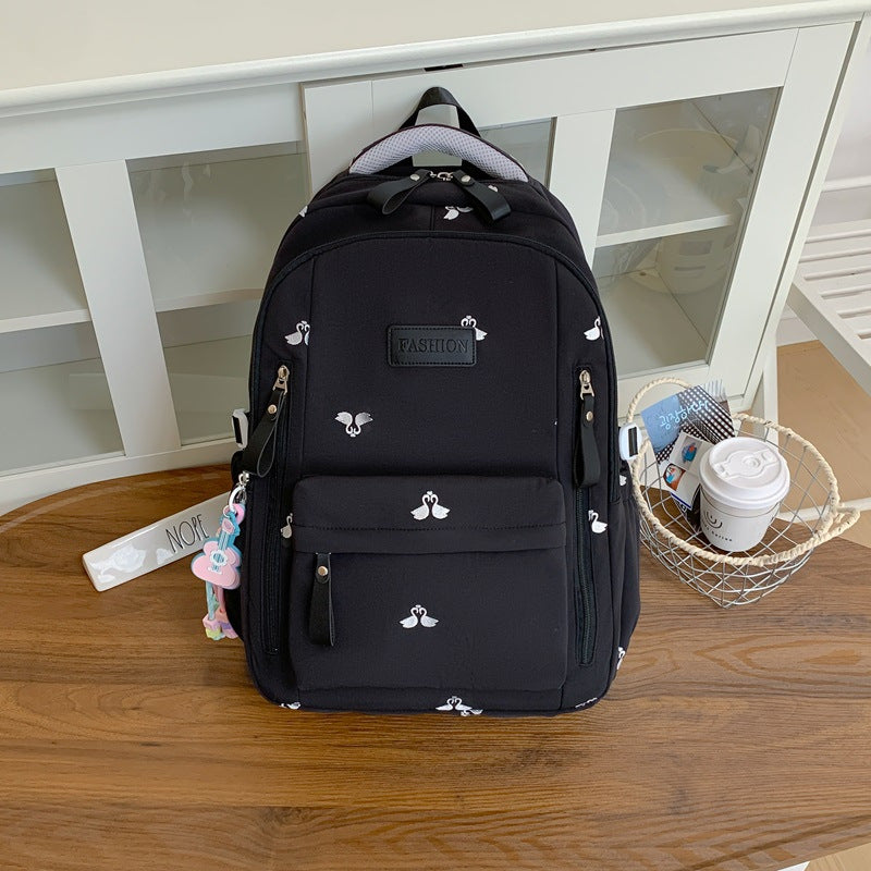 Multi-Functional Backpack with Bunny Accents
