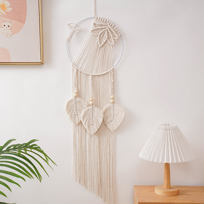 Macrame Leaf Wall Hanging Decor