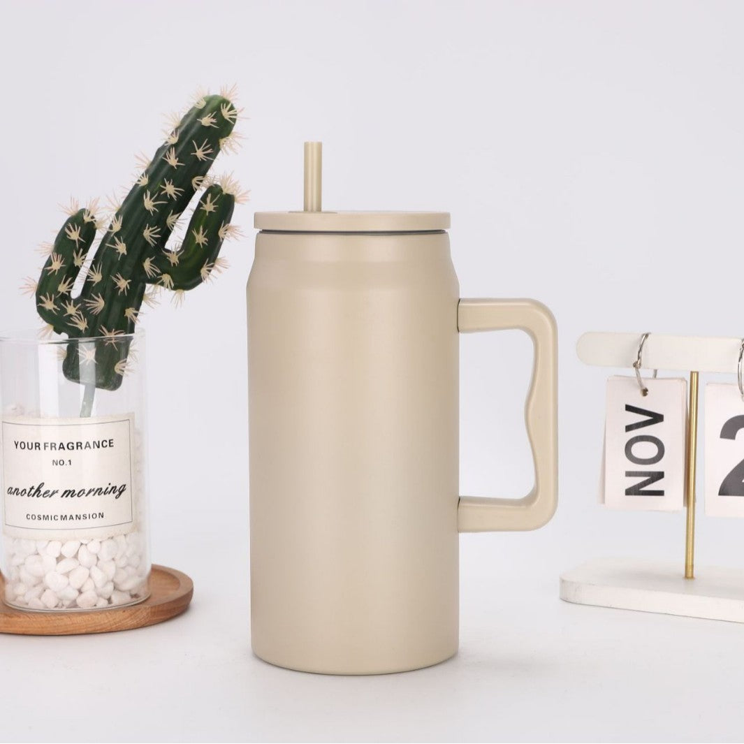 Women's Insulated Drinking Cup with Handle and Straw Bowlift