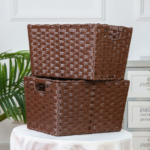 Stylish storage box with decorative fabric insert Bowlift