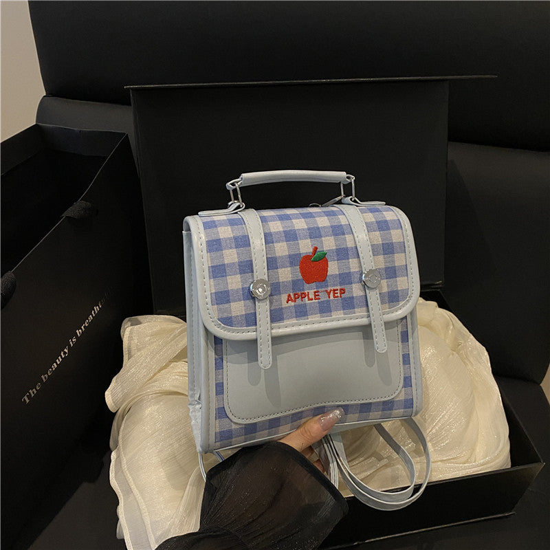 Playful Checked Mini Backpack Bowlift