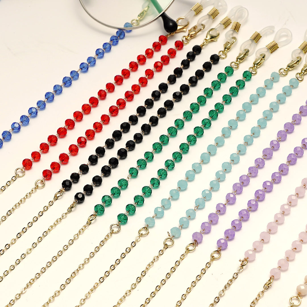 Elegant Beaded Glasses Chain Bowlift