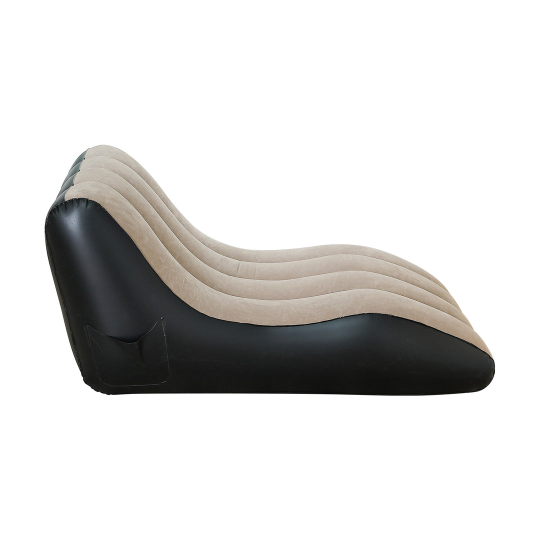 Women Comfortable Inflatable Relax Lounger with Ergonomic Backrest Bowlift