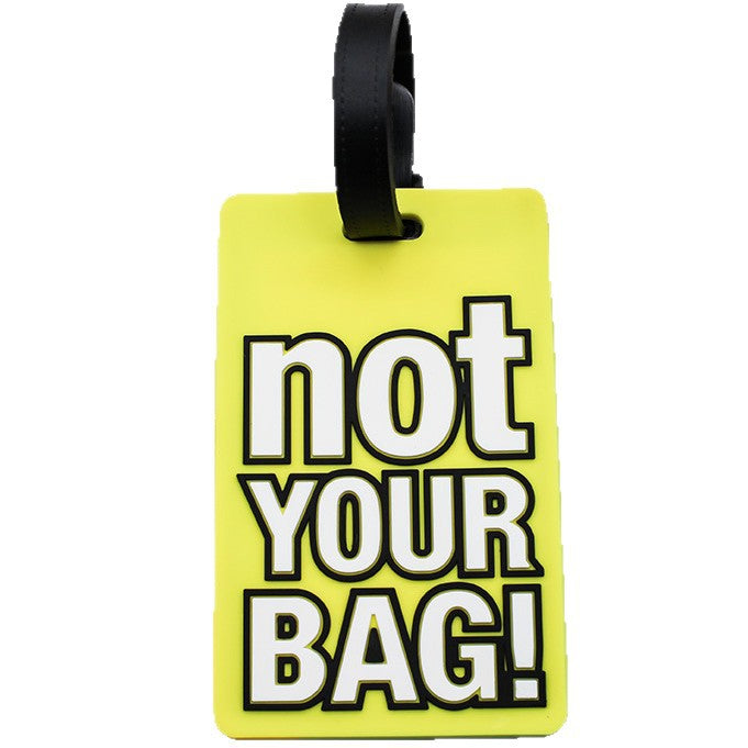 Unisex Luggage Tag with Eye-catching Message Bowlift