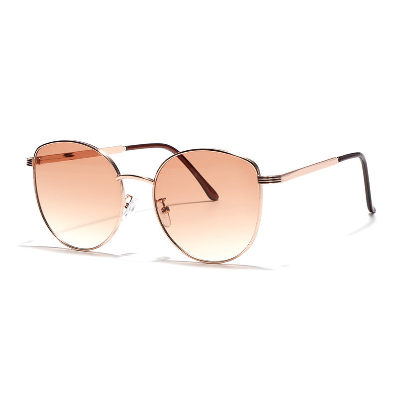 Women's geometric sunglasses with narrow metal frame Bowlift