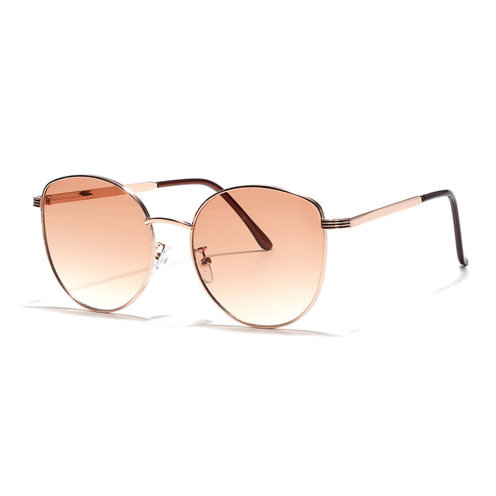 Women's geometric sunglasses with narrow metal frame Bowlift