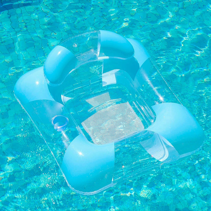 Inflatable Pool Lounger with Canopy Bowlift