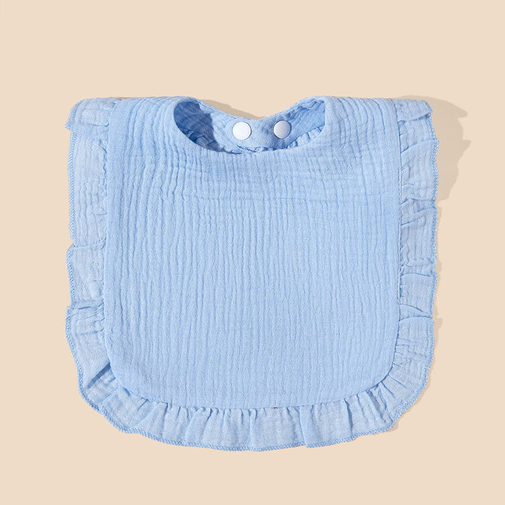 Soft Ruffled Muslin Baby Bib Bowlift