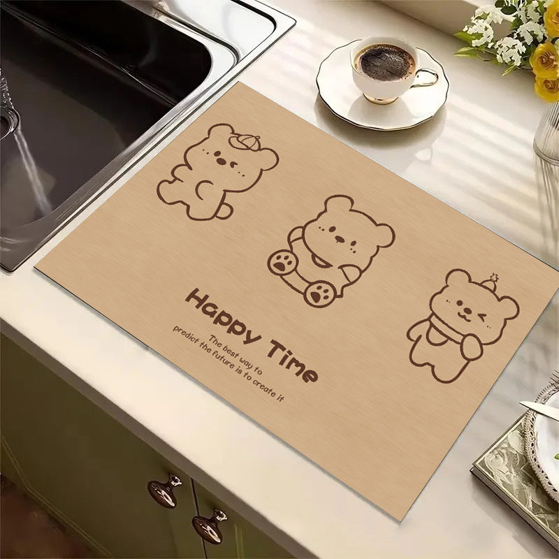 Cute Cartoon Dog Kitchen Mat Bowlift