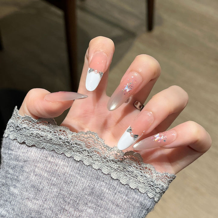 Decorative Stiletto Press-On Nails Bowlift