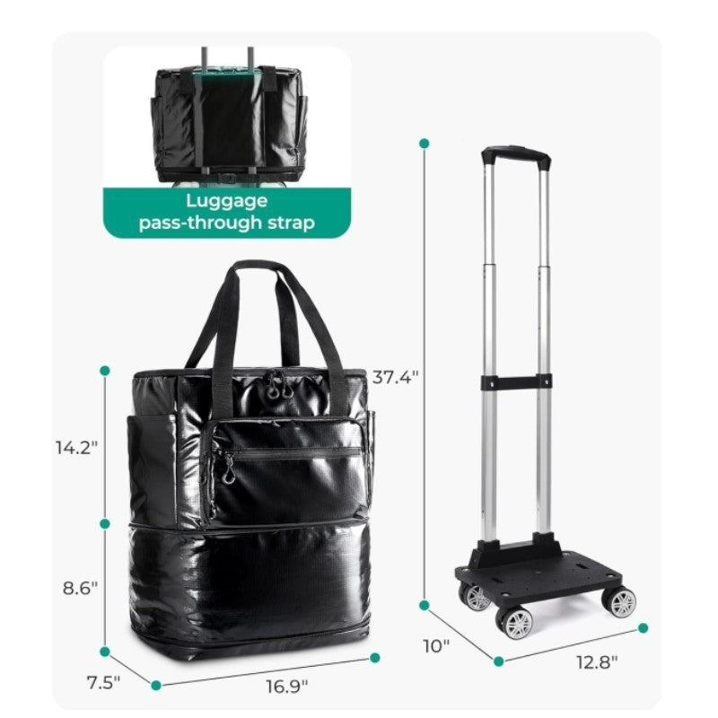 Rolling travel bag with multifunctional compartment system Bowlift