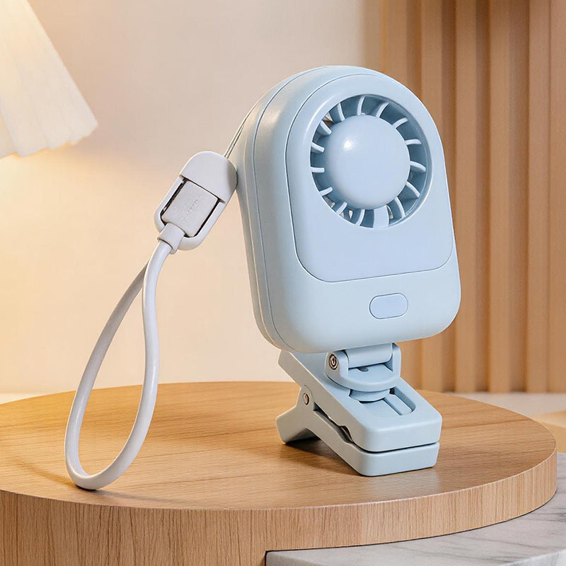 Ladies Multifunctional Clip Fan with Adjustable Tilt Angle Bowlift