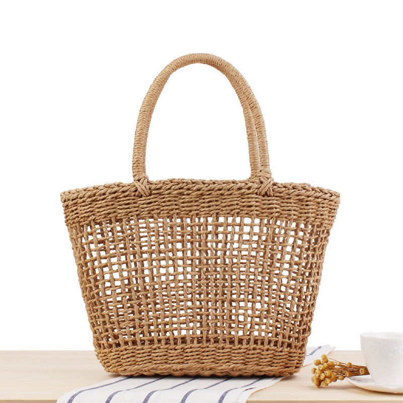 Handmade woven basket bag in Scandinavian style Bowlift