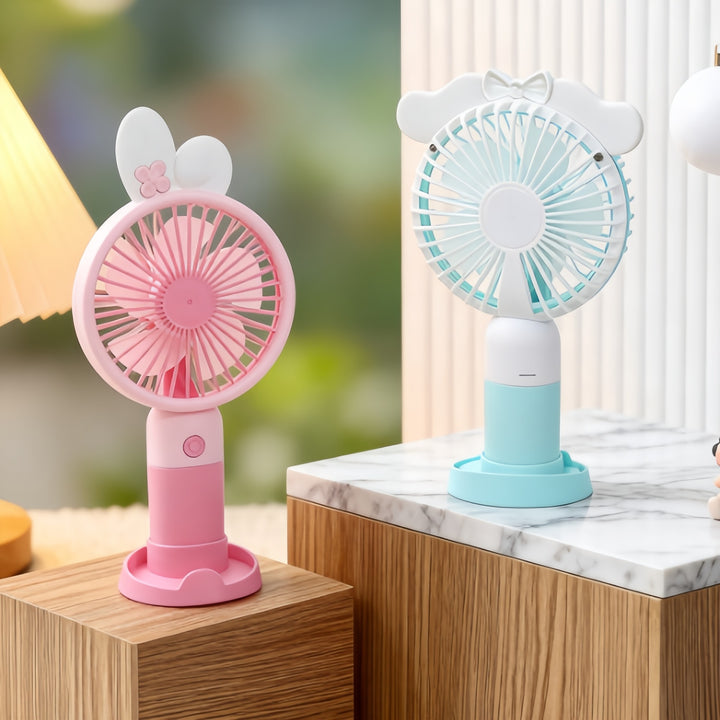 Portable handheld fan for women in cute animal design Bowlift