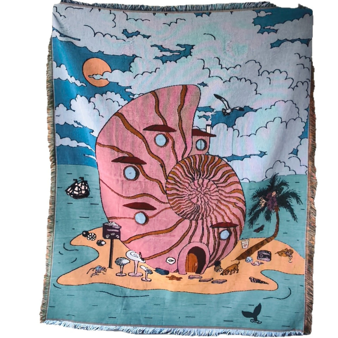 Artistic Jacquard Throw Blanket