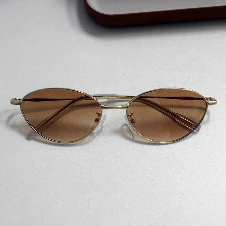 Fashionable Rectangular Glasses with Fine Metal Frame Bowlift
