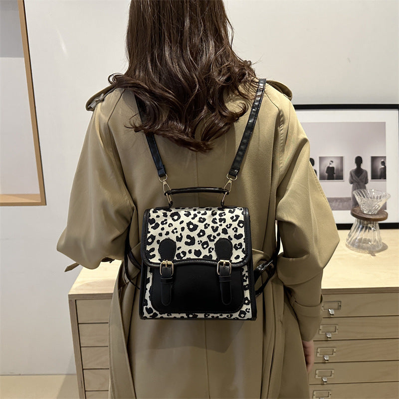 Chic Leopard Print Satchel Crossbody Bag Bowlift