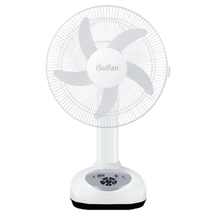 Ladies solar-powered standing fan with remote control and LCD display Bowlift